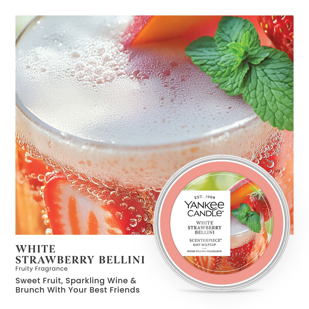 White Strawberry Bellini Scenterpiece® Easy MeltCup - Image 2