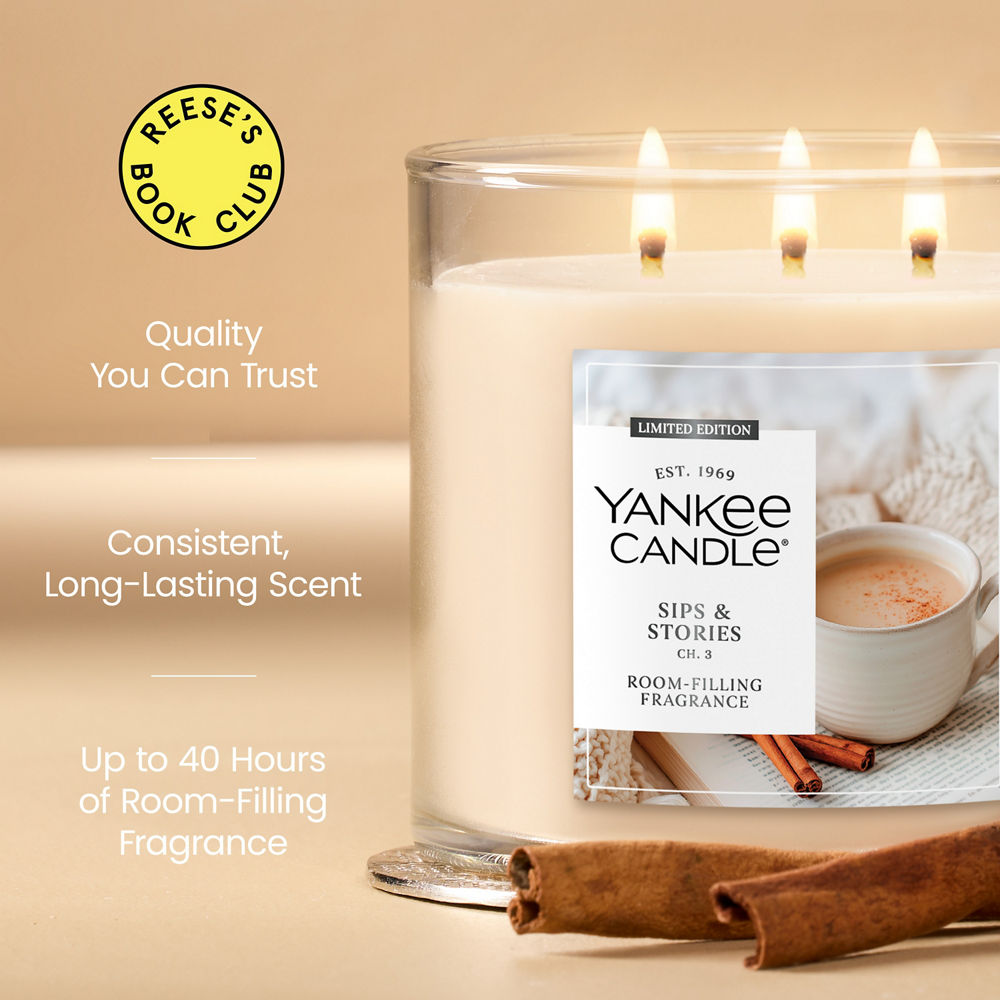 Sips & Stories 3-Wick Candle - Image 4