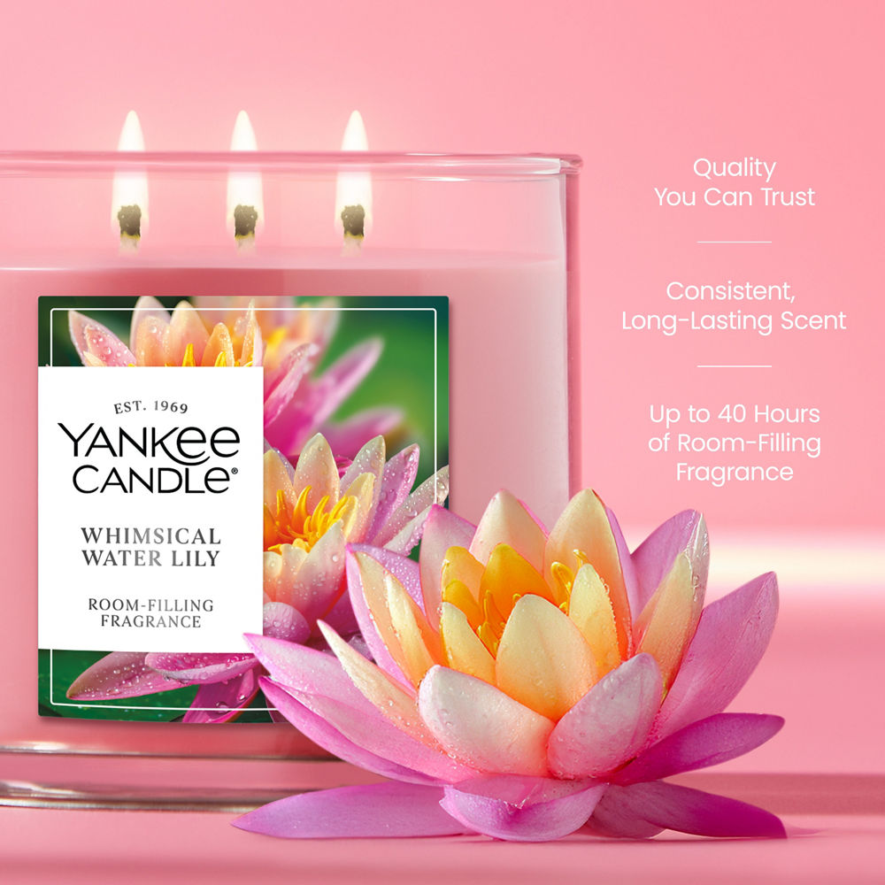 Whimsical Water Lily 3-Wick Candle - Image 3