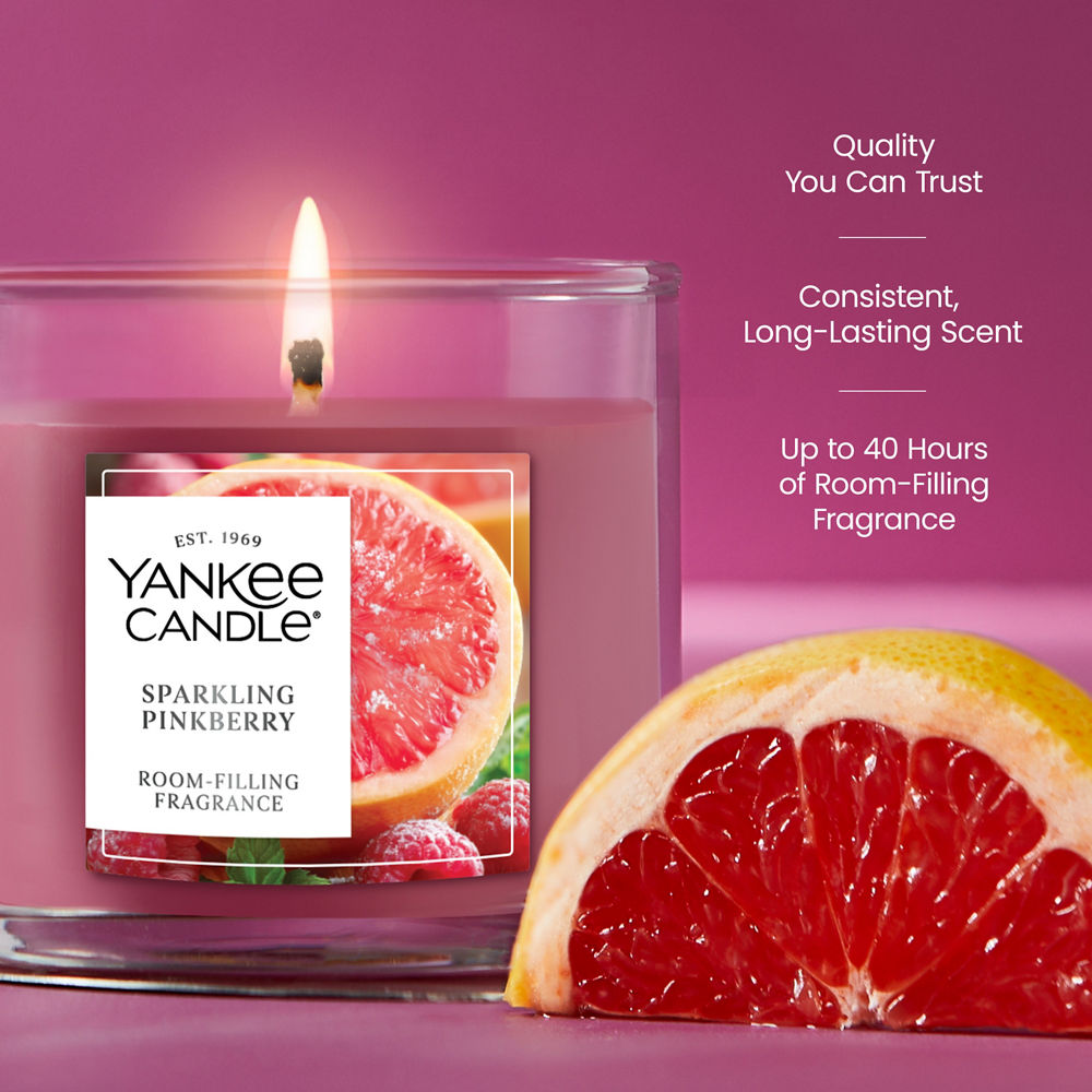 Sparkling Pinkberry Small Tumbler Candle - Image 3
