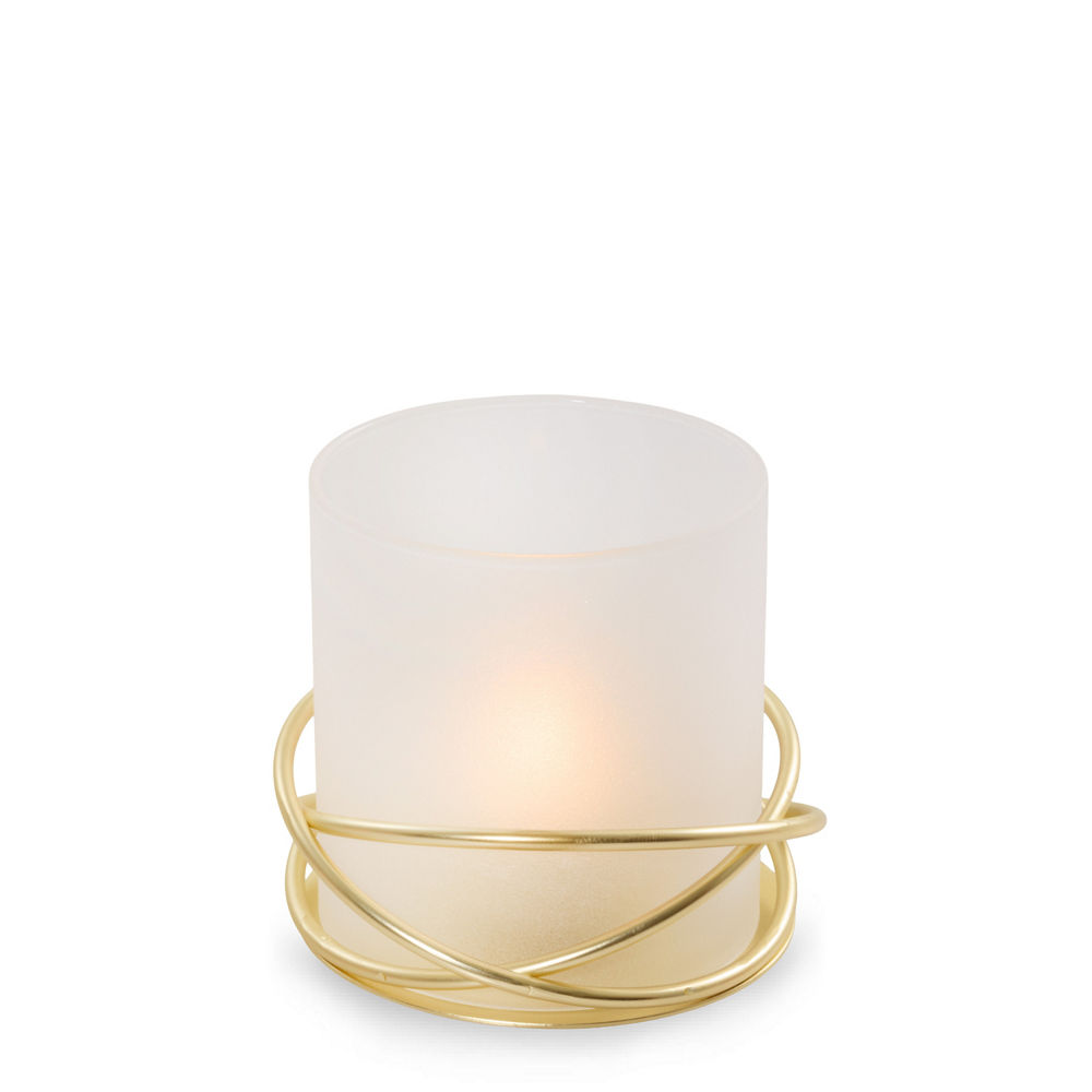 Golden Halo Tea Light Candle Holder - Image 2