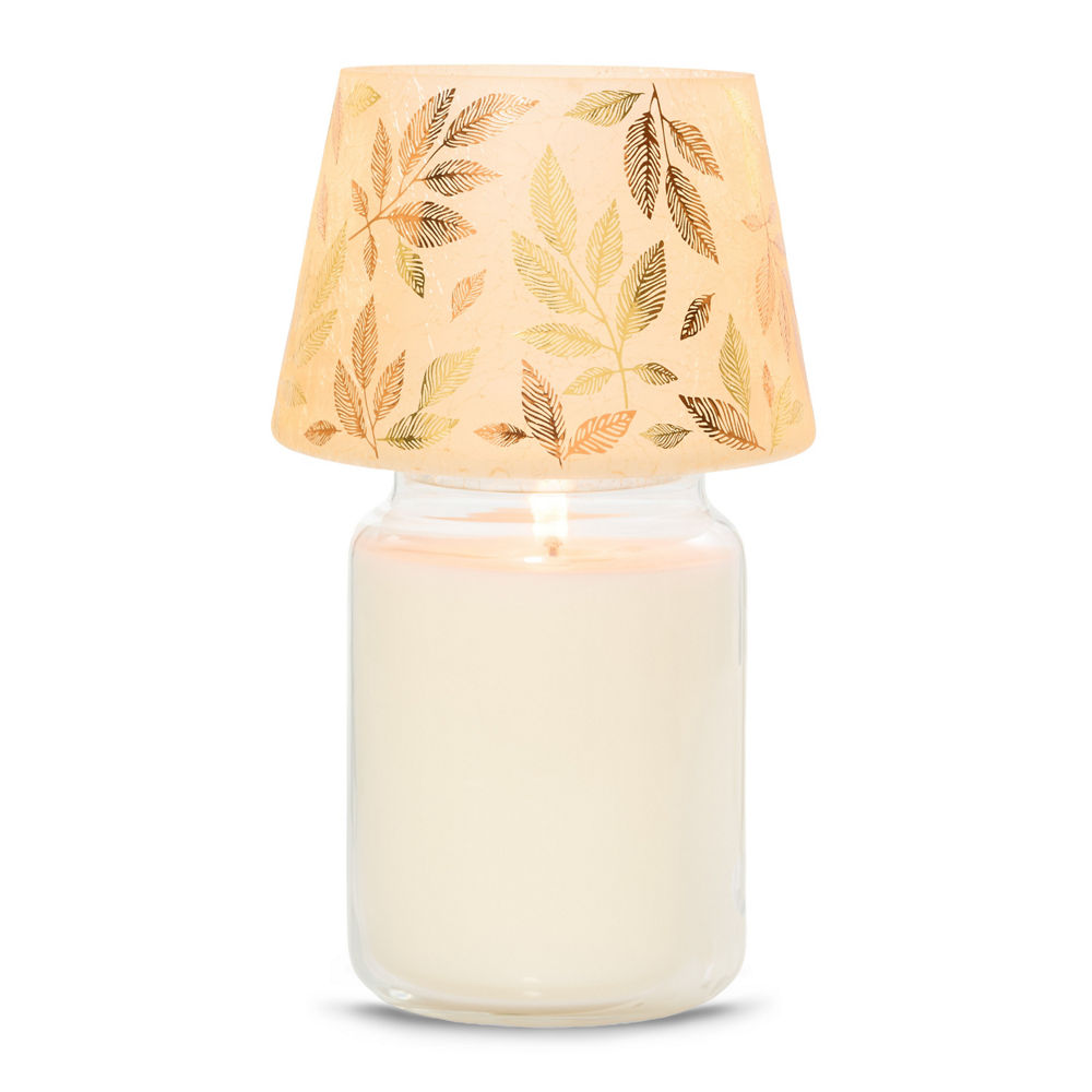 Frosted Gold Jar Candle Shade - Image 2
