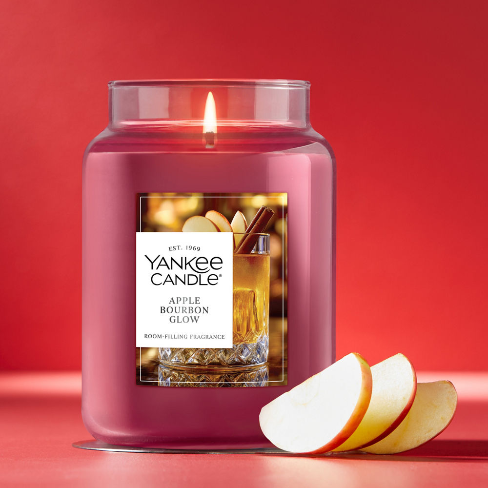 Apple Bourbon Glow Original Large Jar Candle - Image 2
