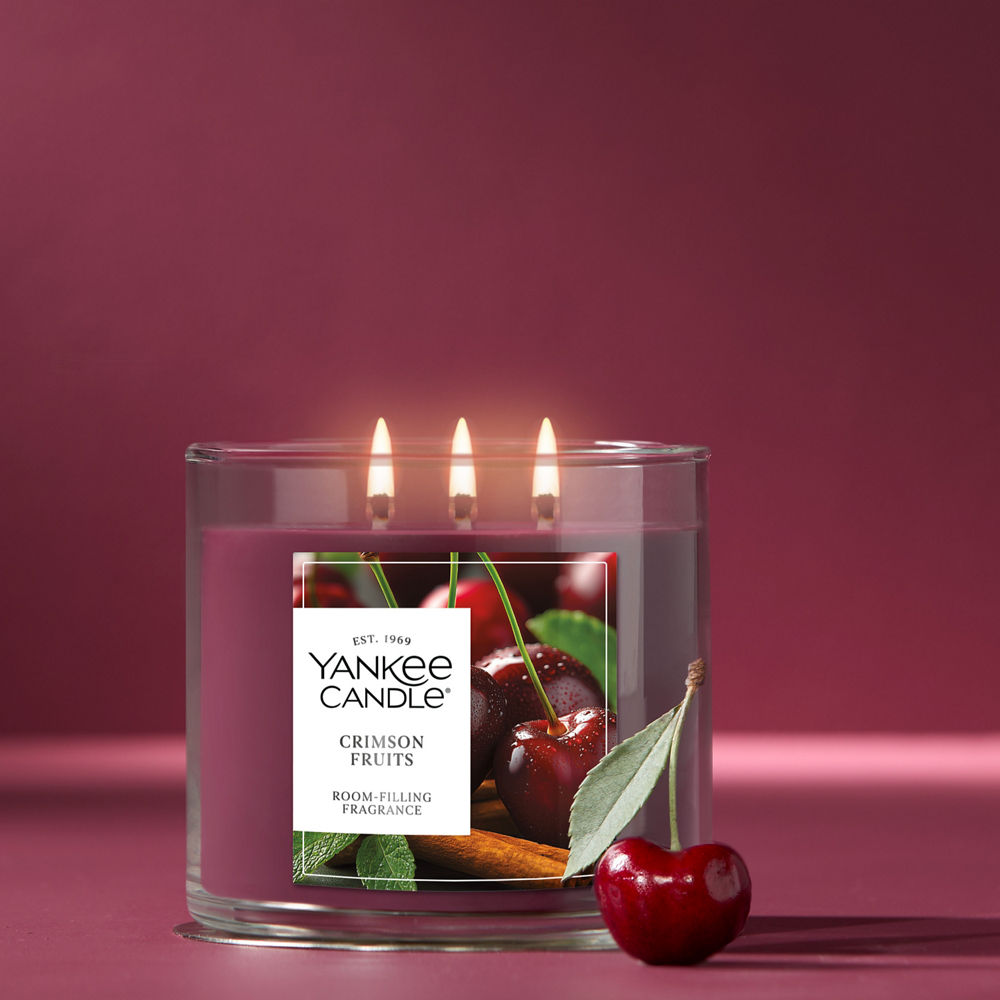 Crimson Fruits 3-Wick Candle - Image 2