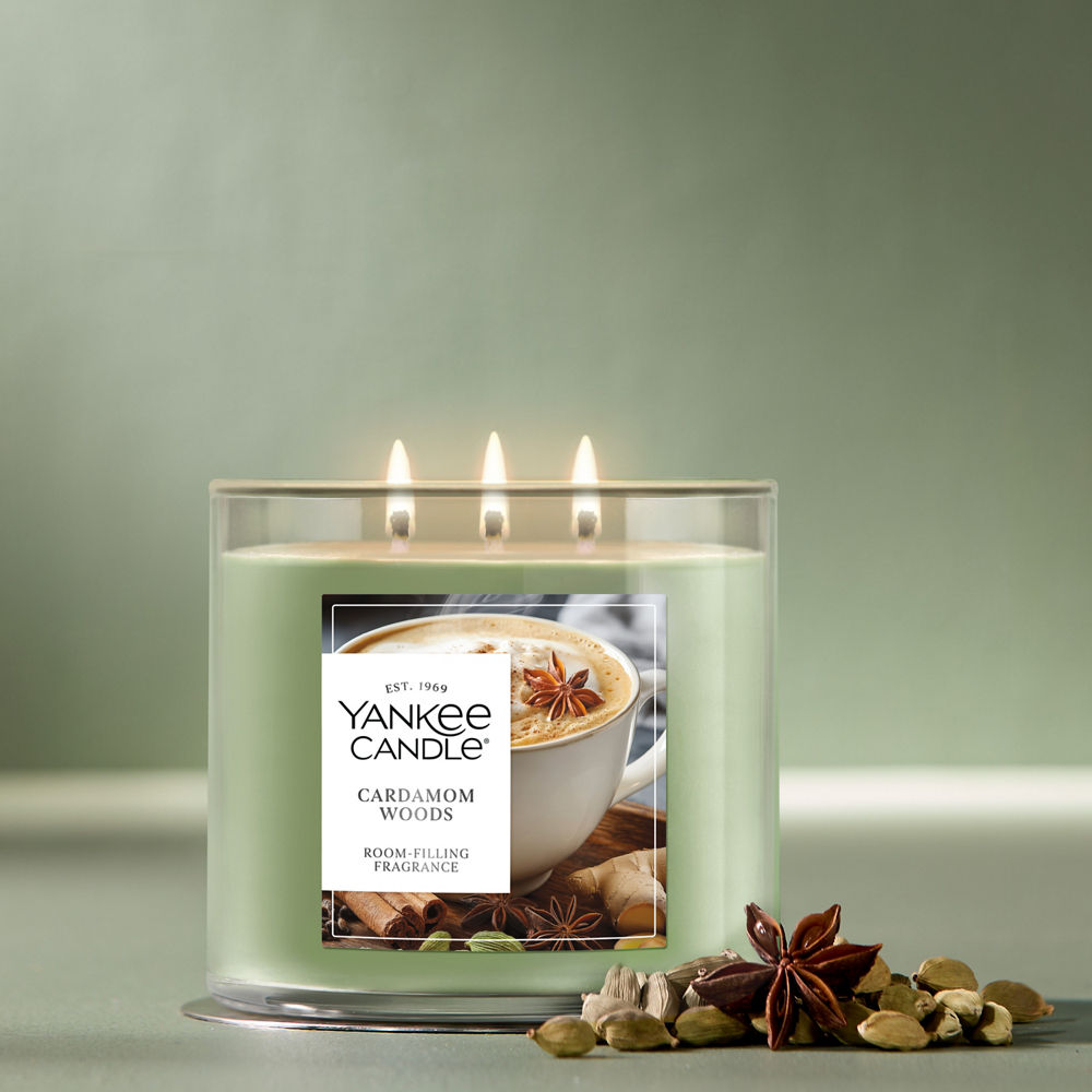 Cardamom Woods 3-Wick Candle - Image 2