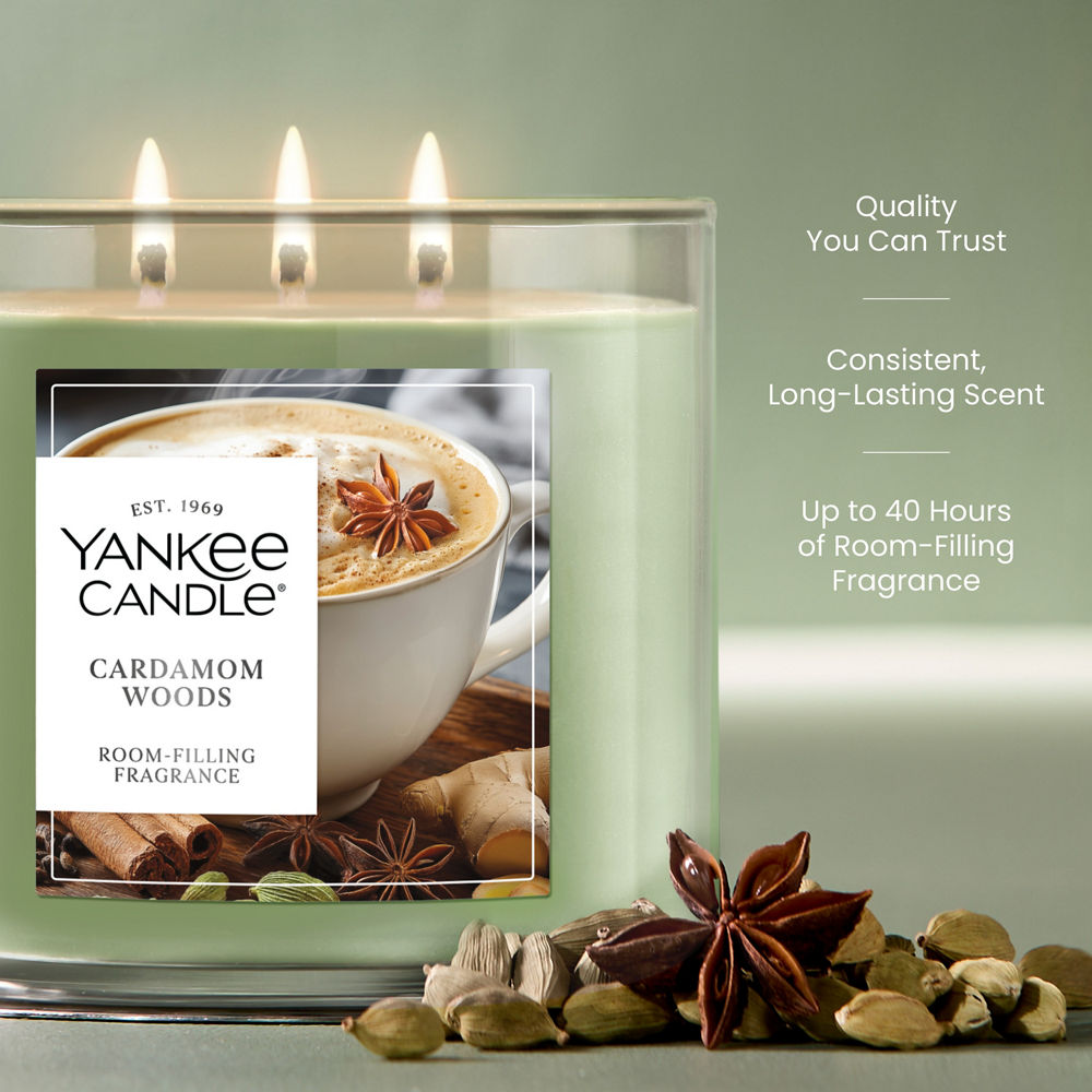 Cardamom Woods 3-Wick Candle - Image 3