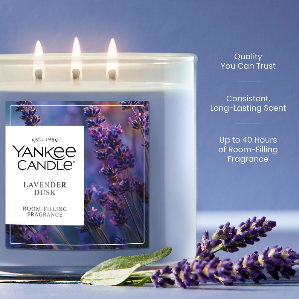 Lavender Dusk 3-Wick Candle - Image 4