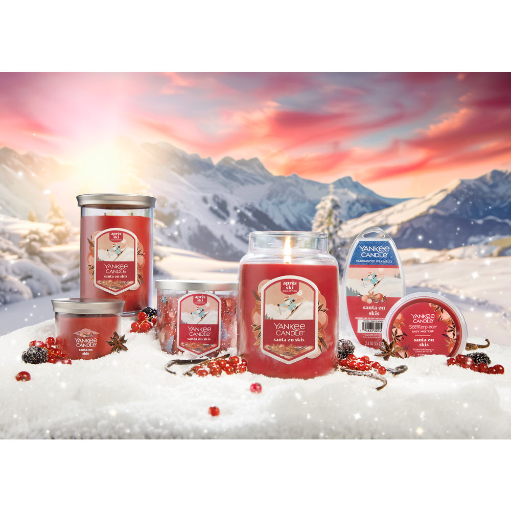 Santa On Skis Small Tumbler Candle - Image 6