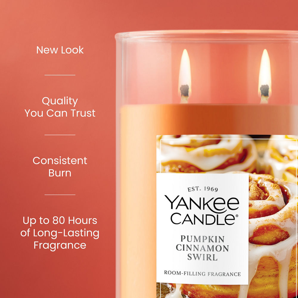 Pumpkin Cinnamon Swirl Large Tumbler Candle - Image 4