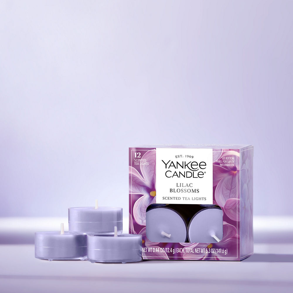 Lilac Blossoms Scented Tea Light Candles - Image 2