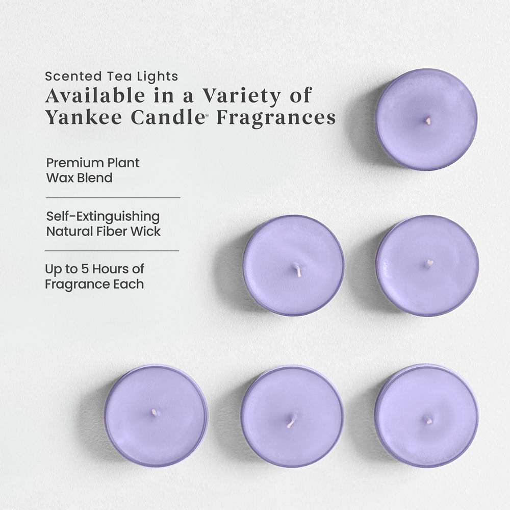 Lilac Blossoms Scented Tea Light Candles - Image 3