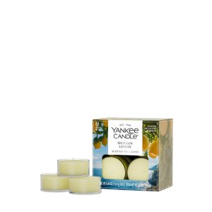 Sicilian Lemon Scented Tea Light Candles