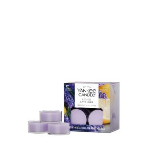 Lemon Lavender Scented Tea Light Candles