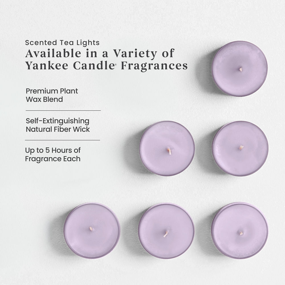 Lemon Lavender Scented Tea Light Candles - Image 3