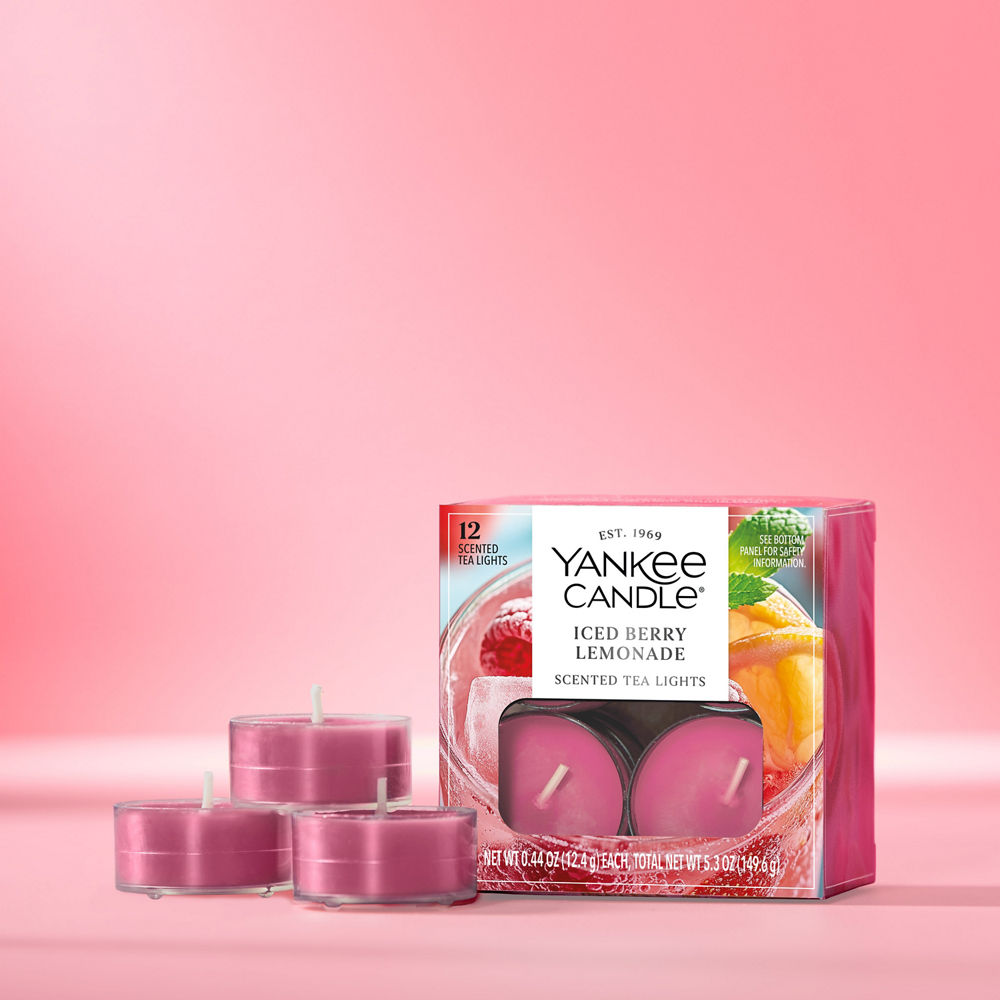 Iced Berry Lemonade Scented Tea Light Candles - Image 2